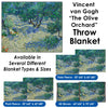 Vincent van Gogh&#39;s "The Olive Orchard" - Throw Blanket / Tapestry Wall Hanging