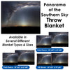 Panorama of the Southern Sky - Throw Blanket