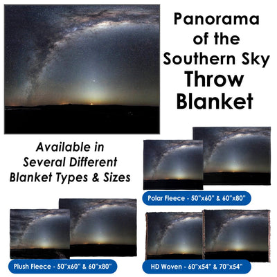 Panorama of the Southern Sky - Throw Blanket