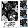 Sugar Skulls Throw Blanket / Tapestry Wall Hanging