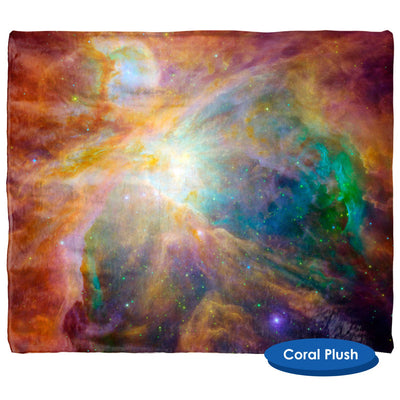 Orion Nebula Space Galaxy Throw Blanket / Tapestry Wall Hanging