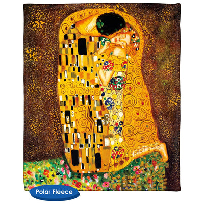 The Kiss Gustav Klimt Throw Blanket / Tapestry Wall Hanging - Standard Multi-color