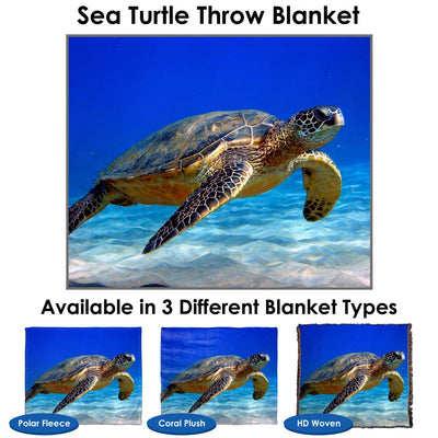 Sea Turtle Throw Blanket / Tapestry Wall Hanging