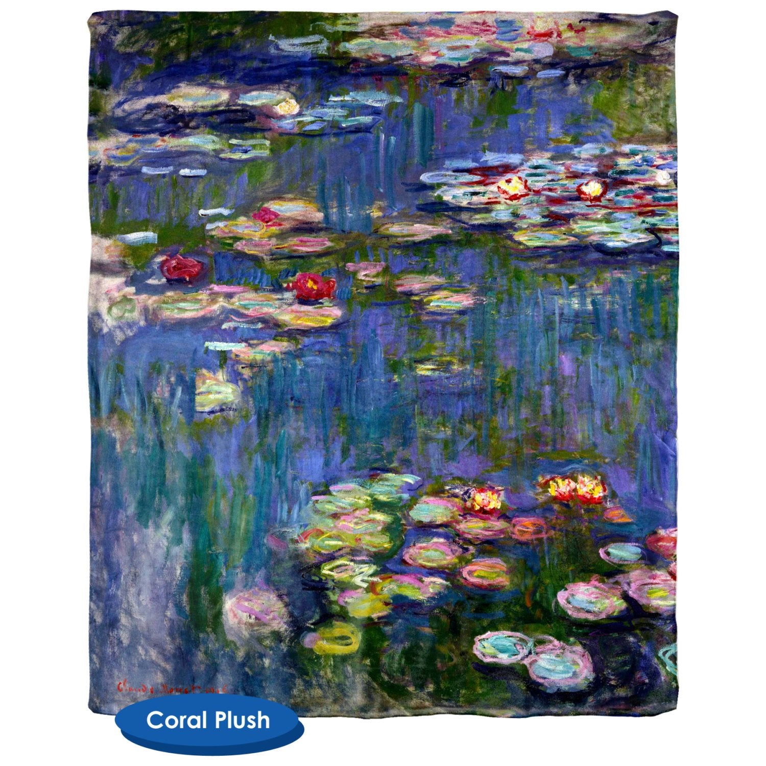 Water Lilies 1916 by Claude Monet Throw Blanket / Tapestry Wall Hanging - Standard Multi-color