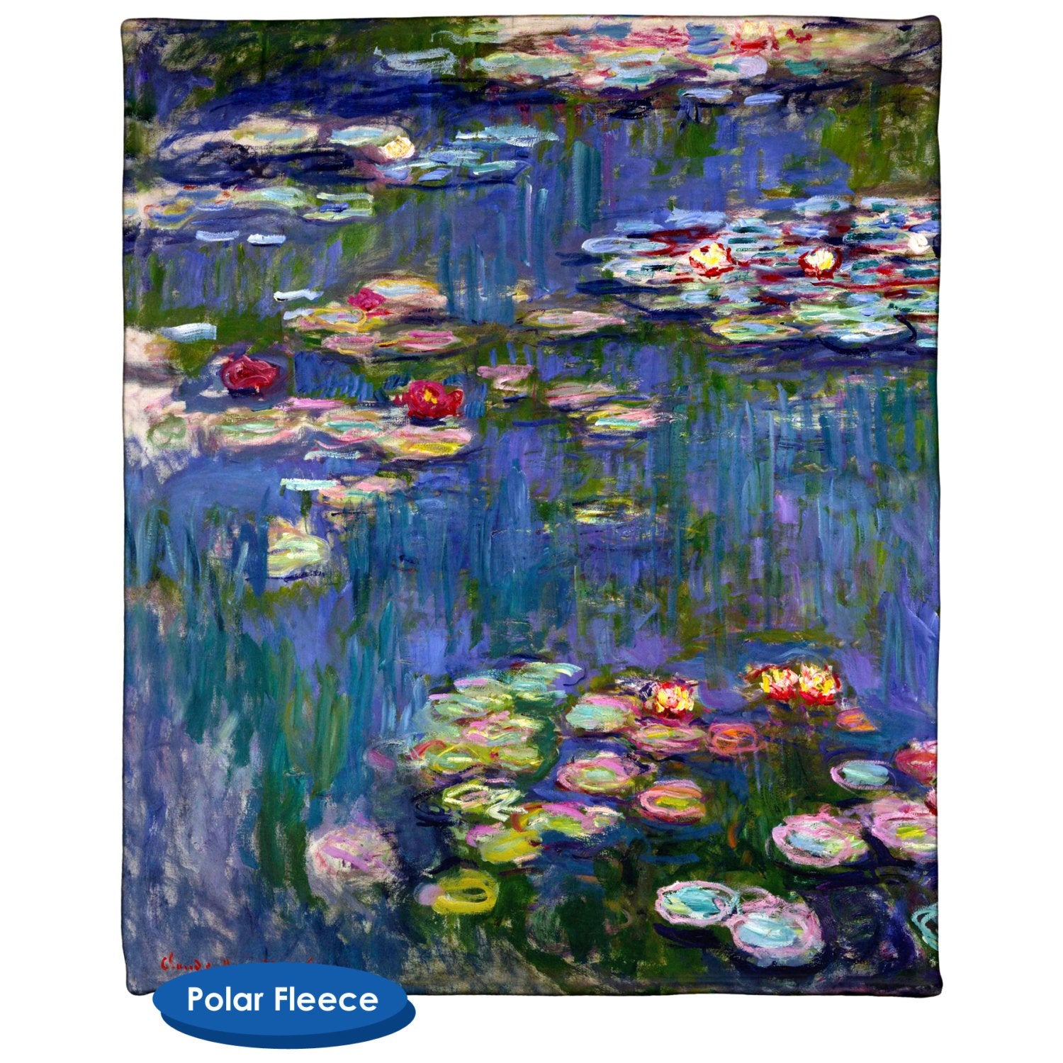 Water Lilies 1916 by Claude Monet Throw Blanket / Tapestry Wall Hanging - Standard Multi-color