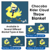 Chocobo Rider Cloud Throw Blanket / Tapestry Wall Hanging