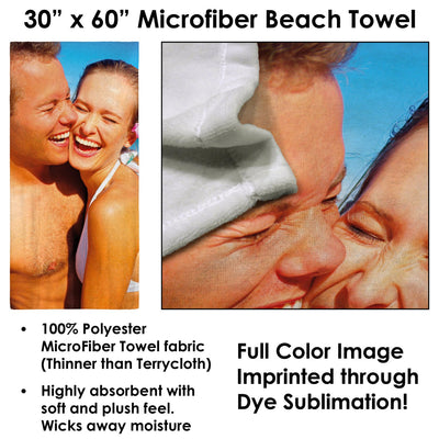 Valentine&#39;s Day - I Love You Baby 30" x 60" Microfiber Beach Towel