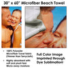 Coral and Tropical Fish, Underwater Photo, 30" x 60" Microfiber Beach Towel