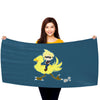 Chocobo Rider Cloud 30" x 60" Microfiber Beach Towel