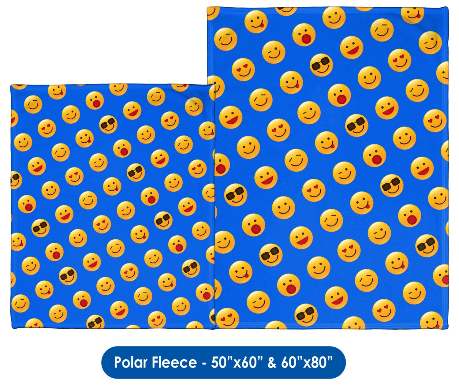 Emoji Pattern (Shiny Icons) Throw Blanket / Tapestry Wall Hanging