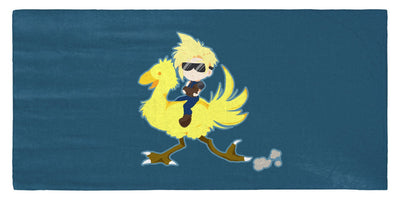 Chocobo Rider Cloud 30" x 60" Microfiber Beach Towel