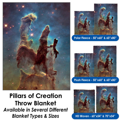 Pillars of Creation - Throw Blanket / Tapestry Wall Hanging