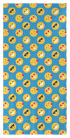 Emoji Pattern (Flat Colors) 30" x 60" Microfiber Beach Towel