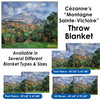 Paul Cézanne&#39;s "Montagne Sainte-Victoire" Throw Blanket / Tapestry Wall Hanging