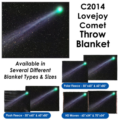 C/2014 Lovejoy Comet - Throw Blanket / Tapestry Wall Hanging