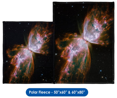 Butterfly Nebula - Throw Blanket / Tapestry Wall Hanging