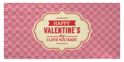 Valentine&#39;s Day - I Love You Baby 30" x 60" Microfiber Beach Towel