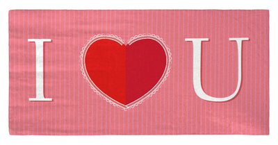 Valentine&#39;s Day - I Heart You 30" x 60" Microfiber Beach Towel