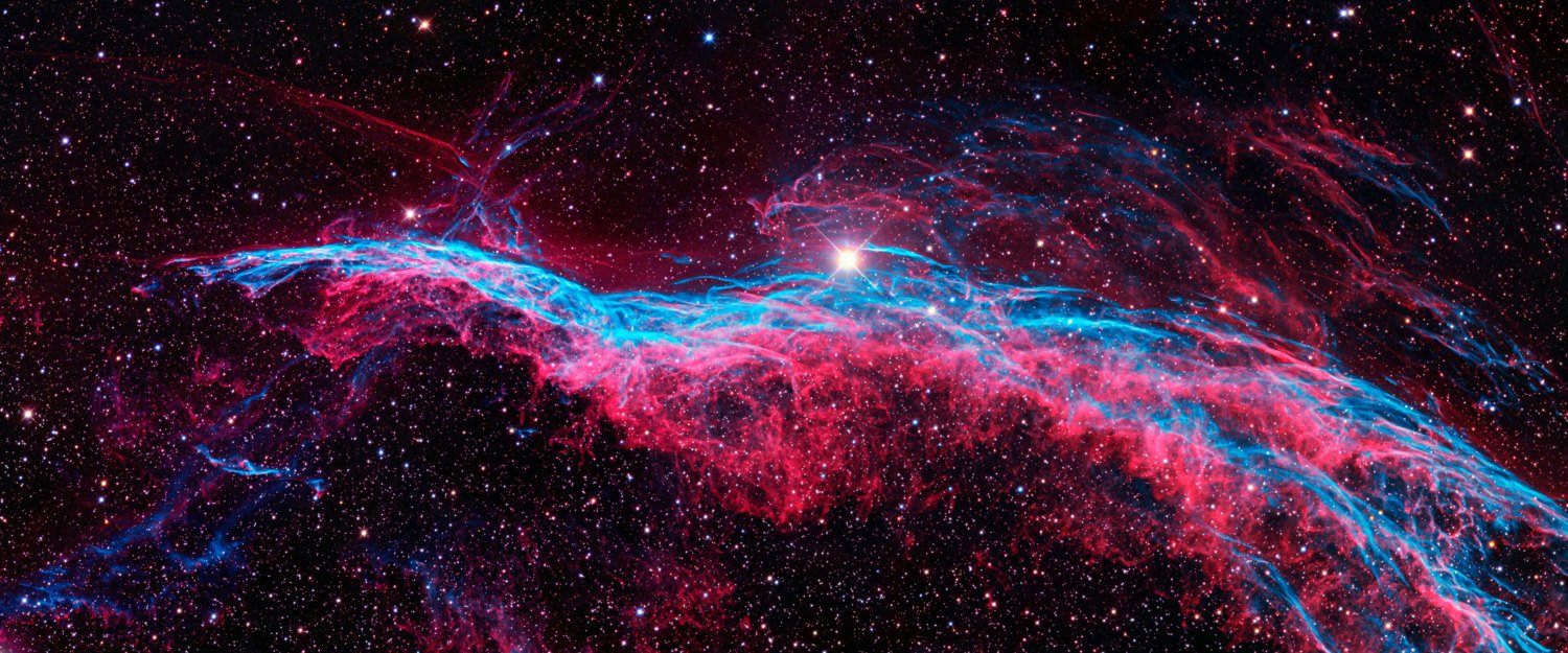The Veil Nebula, NGC 6960 (32" x 48") - Canvas Wrap Print