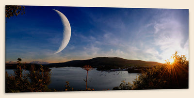 Sunset on Another World, Panorama (20" x 48") - Canvas Wrap Print