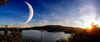 Sunset on Another World, Panorama (20" x 48") - Canvas Wrap Print