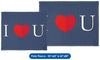 Valentine&#39;s Day - I Heart You (For Him) Throw Blanket / Tapestry Wall Hanging