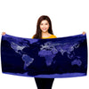 Earth at Night 30" x 60" Microfiber Beach Towel