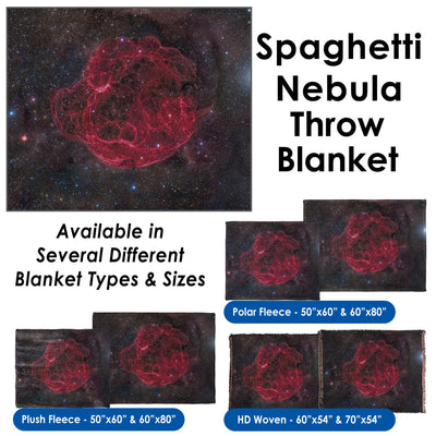 Spaghetti Nebula - Throw Blanket / Tapestry Wall Hanging