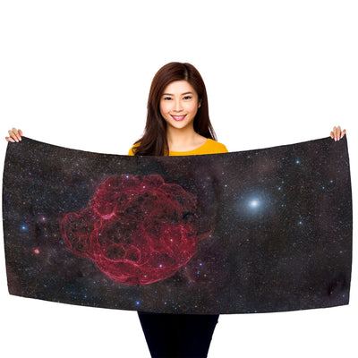 Spaghetti Nebula 30" x 60" Microfiber Beach Towel