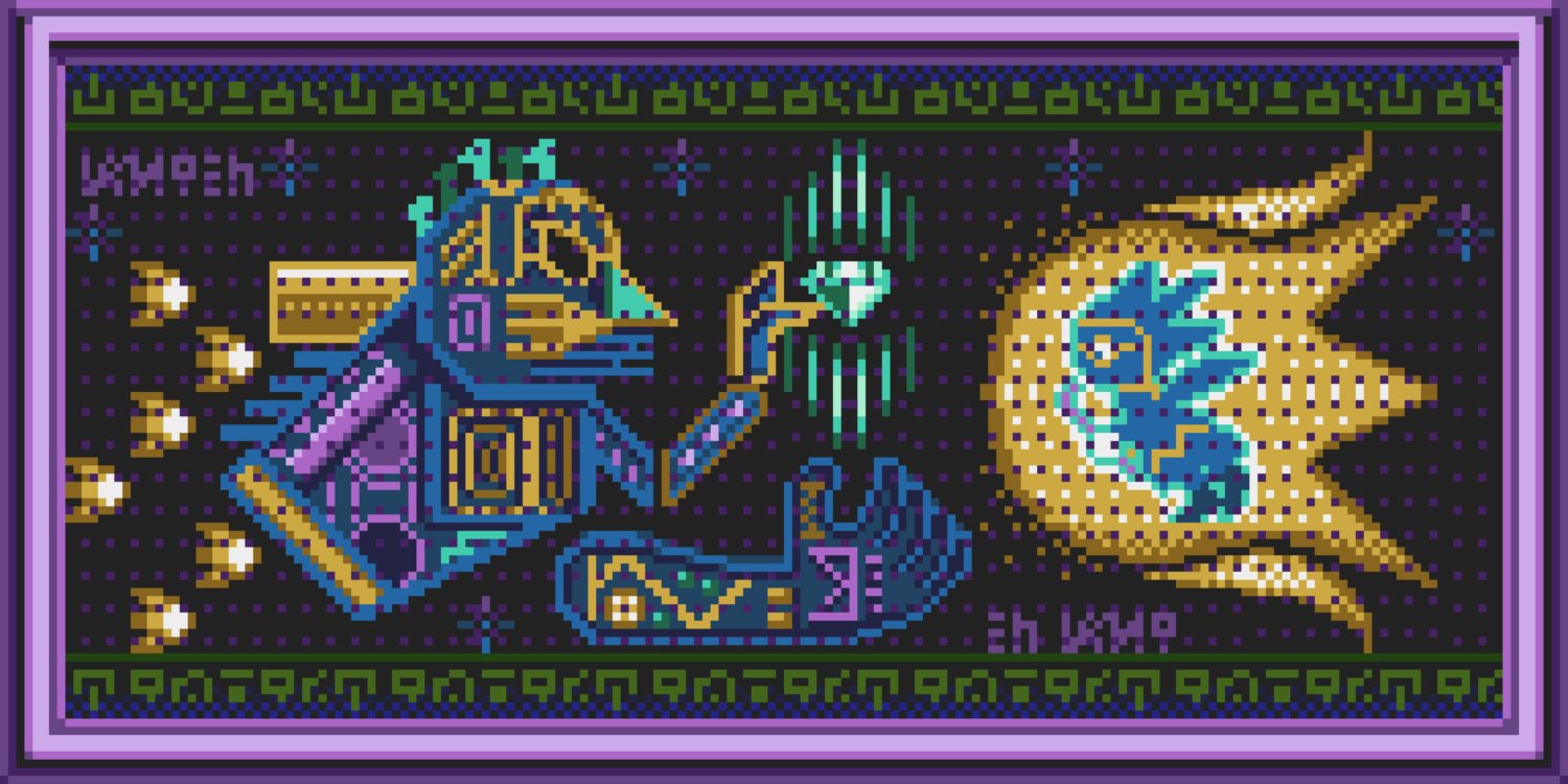 Hidden Palace Prophecy Mural - Canvas Wrap Print