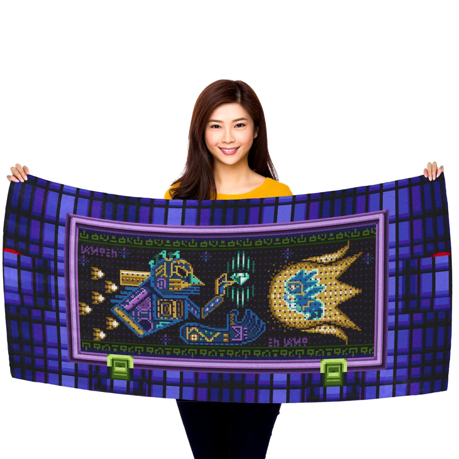 Hidden Palace Prophecy Mural 30" x 60" Microfiber Beach Towel