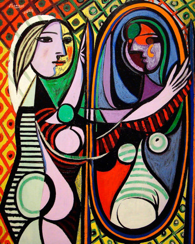 Pablo Picasso&#39;s Girl Before A Mirror (14" x 18") - Canvas Wrap Print