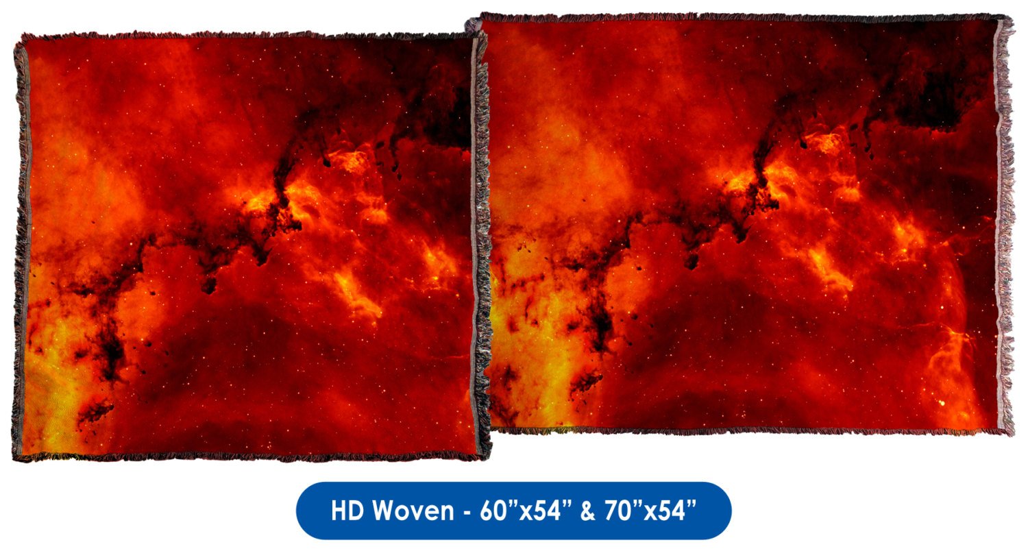 Rosette Nebula - Throw Blanket / Tapestry Wall Hanging