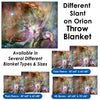 Different Slant on Orion Nebula - Throw Blanket / Tapestry Wall Hanging