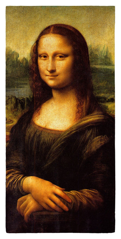 Leonardo Da Vinci&#39;s Mona Lisa 30" x 60" Beach Towel