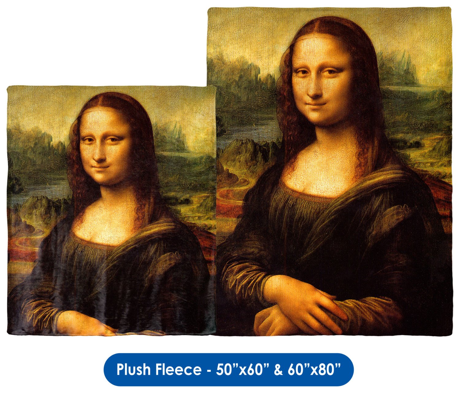 Leonardo Da Vinci&#39;s Mona Lisa - Throw Blanket / Tapestry Wall Hanging