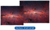 Infrared View of Milky Way Core Regions - Throw Blanket / Tapestry Wall Hanging