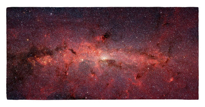 Infrared View of Milky Way Core Regions 30" x 60" Microfiber Beach Towel