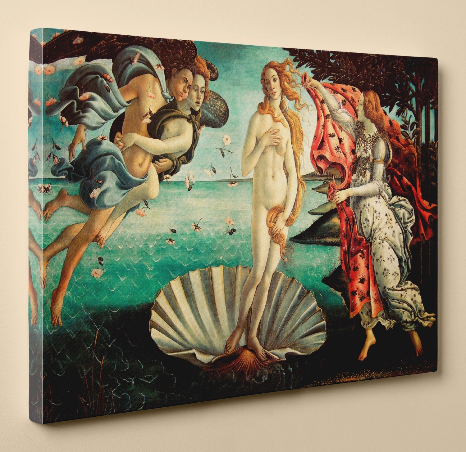 The Birth of Venus by Sandro Botticelli - Canvas Print, 18 by 12 Inch