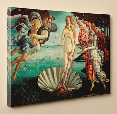 The Birth of Venus by Sandro Botticelli - Canvas Print, 18 by 12 Inch