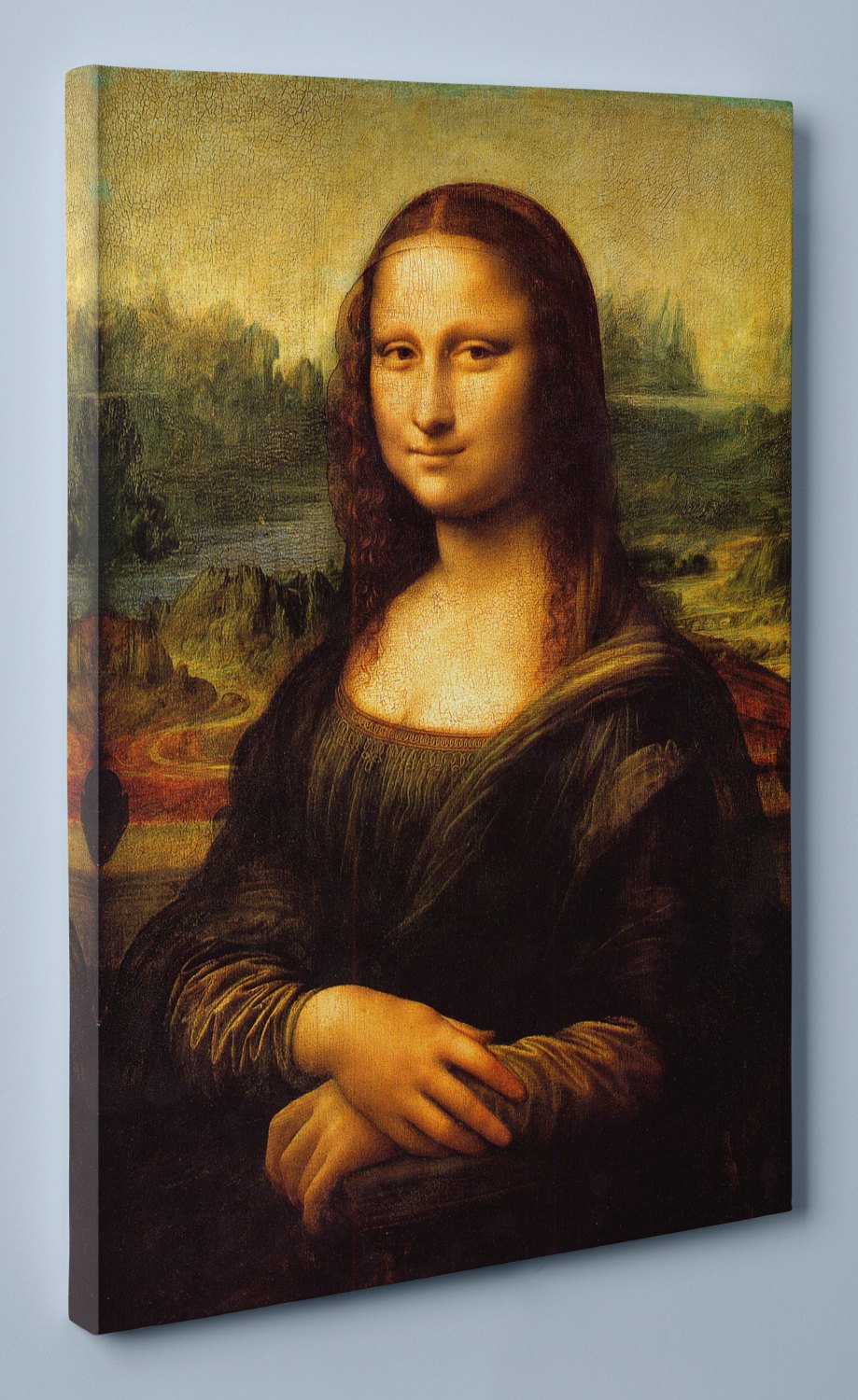 Leonardo Da Vinci's Mona Lisa - Recreation Canvas Wrap Print