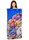 Caribbean Coral and Tropical Fish, Underwater Photo, 30" x 60" Microfiber Beach Towel