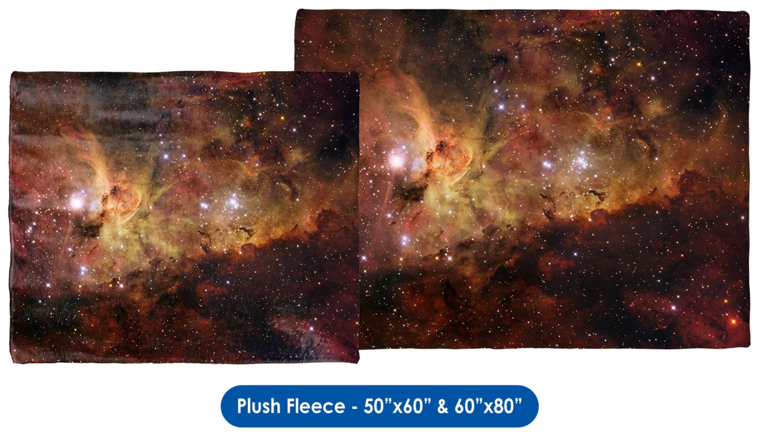 ESO - The Carina Nebula Throw Blanket / Tapestry Wall Hanging