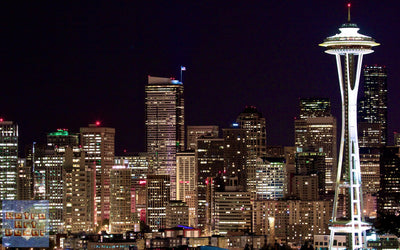 Seattle Skyline | Space Needle - 3 Canvas Split (.75" Depth)