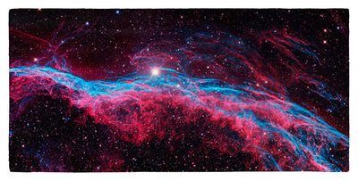 The Veil Nebula, NGC 6960, 30" x 60" Microfiber Beach Towel