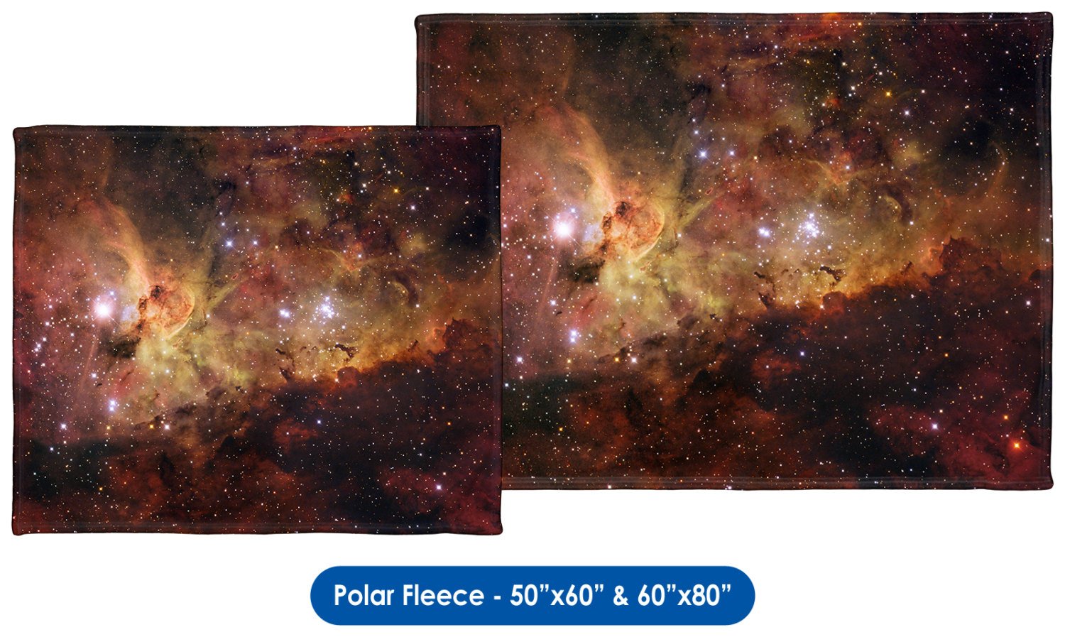 ESO - The Carina Nebula Throw Blanket / Tapestry Wall Hanging