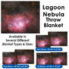 Lagoon Nebula - Throw Blanket / Tapestry Wall Hanging