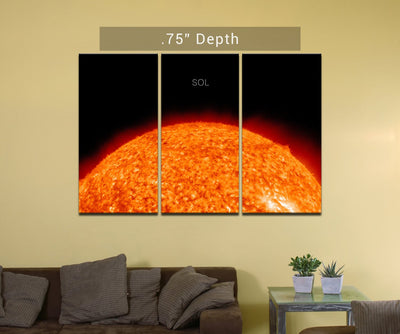 Sun | Sol - 3 Canvas Split (.75" Depth)
