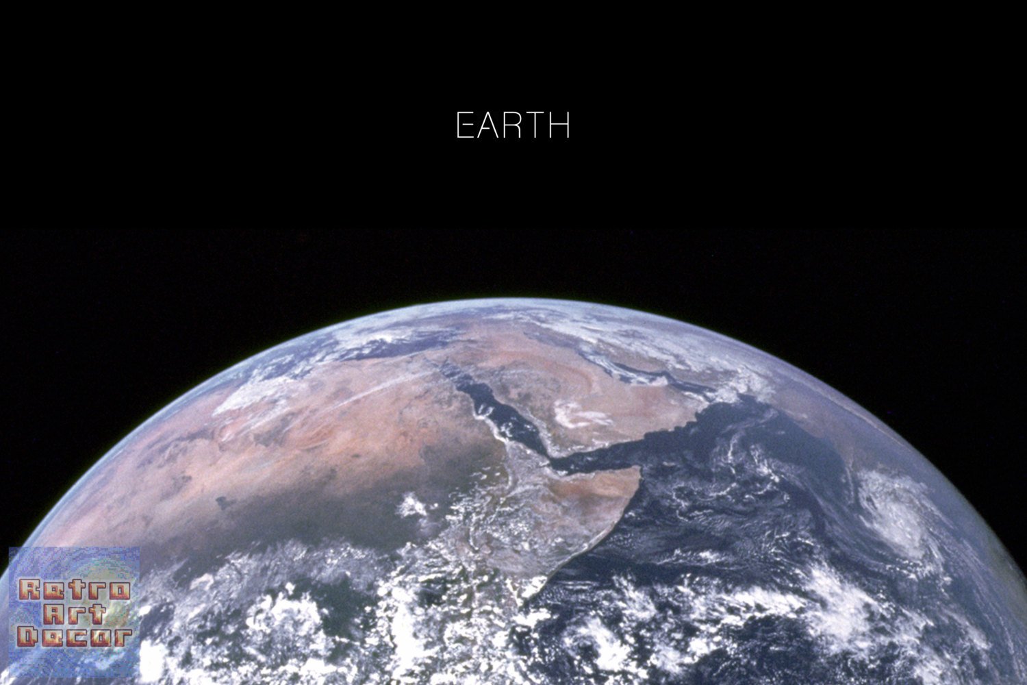 Planet Earth- 3 Canvas Split (.75" Depth)