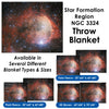 Star Formation Region NGC 3324 - Throw Blanket / Tapestry Wall Hanging